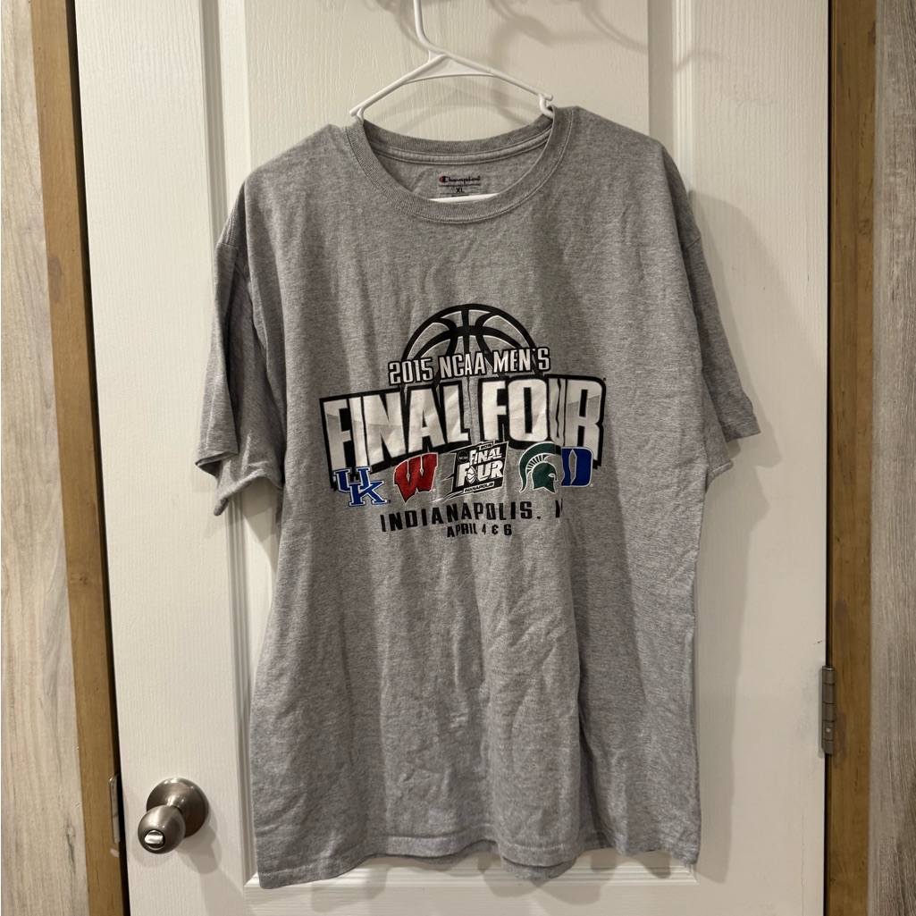 Gray Ncaa Mens Final Four TShirt Gray Ncaa Mens Final Four TShirt